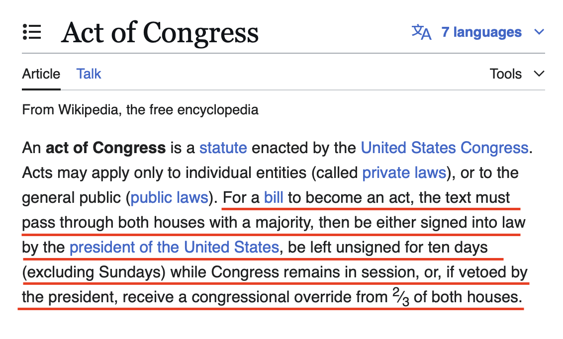 acts of congress 2